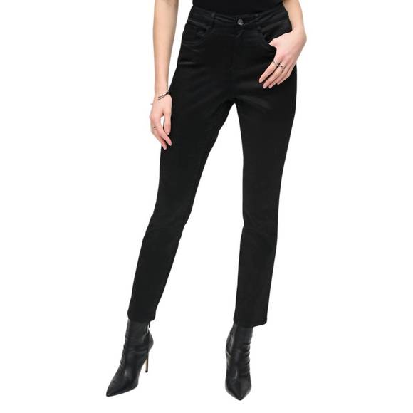NEW JOSEPH RIBKOFF high-rise slim casual jeans in black